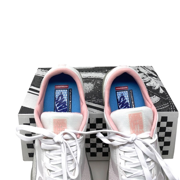 Vans Shoes Vans Skate Ave Pro White Powder Pink Shoes Womens Suede